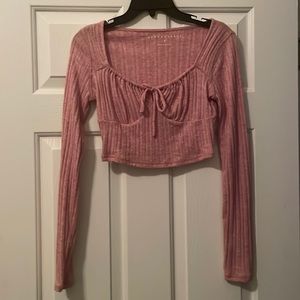 Pink Aeropostale Cropped Sweater